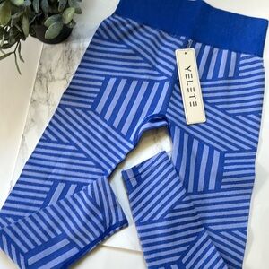 YELETE leggings, color royal blue , size small . NWT